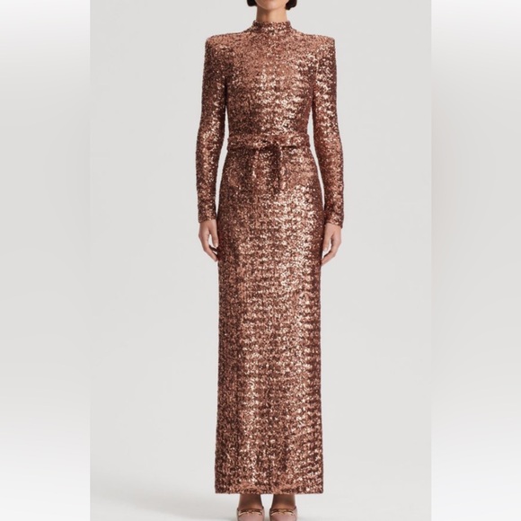 Authentic Scanlan Theodore Sequin Gown Dress size 6 (size 2 US) - Picture 1 of 14